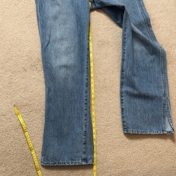 Madewell Jeans The Perfect Vintage Straight Button Fly Split Hem Denim Size 30 - Picture 9 of 11
